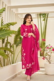 Floral Charm in Cotton Kurti Set