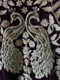 Graceful Elegance with Zari Embroidery & Velvet Accents
