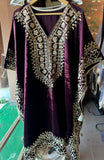 Velvet Majesty with Exquisite Gotta Patti Details