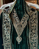 Timeless Grace in Crushed Velvet with Mirror & Dori Detailing