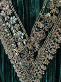 Timeless Grace in Crushed Velvet with Mirror & Dori Detailing