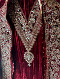 Timeless Grace in Crushed Velvet with Mirror & Dori Detailing