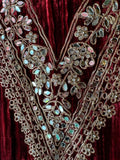 Timeless Grace in Crushed Velvet with Mirror & Dori Detailing