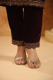 Regal Velvet Suit with Moti, Sequin & Embroidery Work