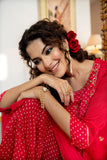 Chic Front Slit Kurti with Sharara and Dupatta
