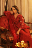 Luxurious Russian Silk Kurta Set with Coordinated Pant and Dupatta