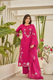 Floral Charm in Cotton Kurti Set