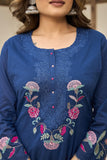 Floral Charm in Cotton Kurti Set