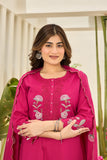 Floral Charm in Cotton Kurti Set