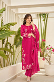 Floral Charm in Cotton Kurti Set