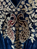 Graceful Elegance with Zari Embroidery & Velvet Accents