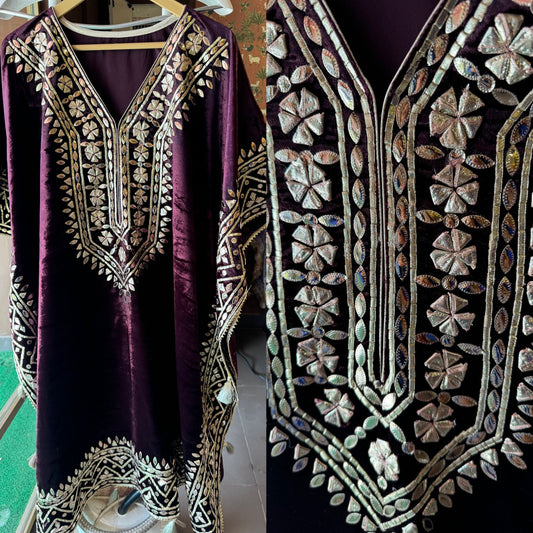 Velvet Majesty with Exquisite Gotta Patti Details