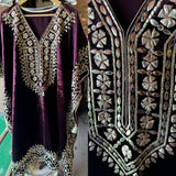 Velvet Majesty with Exquisite Gotta Patti Details