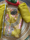 Floral Beauty Enhanced with sparkling stone work