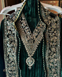 Timeless Grace in Crushed Velvet with Mirror & Dori Detailing