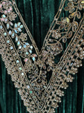 Timeless Grace in Crushed Velvet with Mirror & Dori Detailing