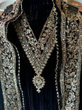 Timeless Grace in Crushed Velvet with Mirror & Dori Detailing