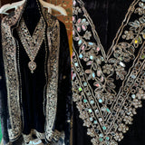 Timeless Grace in Crushed Velvet with Mirror & Dori Detailing