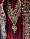 Timeless Grace in Crushed Velvet with Mirror & Dori Detailing