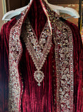 Timeless Grace in Crushed Velvet with Mirror & Dori Detailing