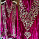 Timeless Grace in Crushed Velvet with Mirror & Dori Detailing