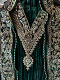 Timeless Grace in Crushed Velvet with Mirror & Dori Detailing