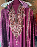 Pashmina Perfection: Pakistani Prints with Handwork Detailing (pink)