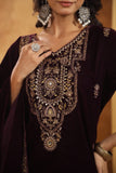 Regal Velvet Suit with Moti, Sequin & Embroidery Work