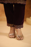 Regal Velvet Suit with Moti, Sequin & Embroidery Work