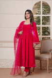 Elegant Floral Embroidered Suit