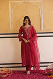 Russian Silk Anarkali Suit Set