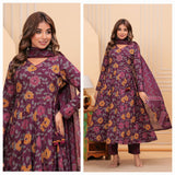 Floral Angrakha-Style Anarkali Suit for Timeless Elegance