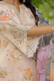 Floral Print Cotton Embroidery Suit with Embroidered Dupatta & Pants