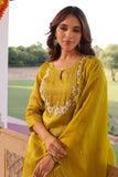 Graceful Crush Tissue Kurta with Organza Dupatta and Plain Bottom