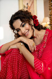 Chic Front Slit Kurti with Sharara and Dupatta