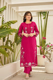 Floral Charm in Cotton Kurti Set
